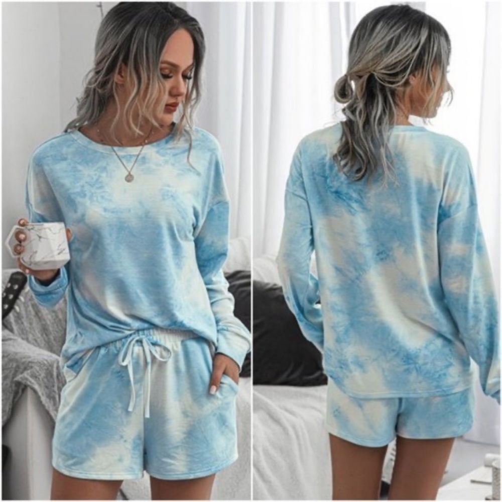 Tie Dye Shorts Top Set - Picture 2 of 2